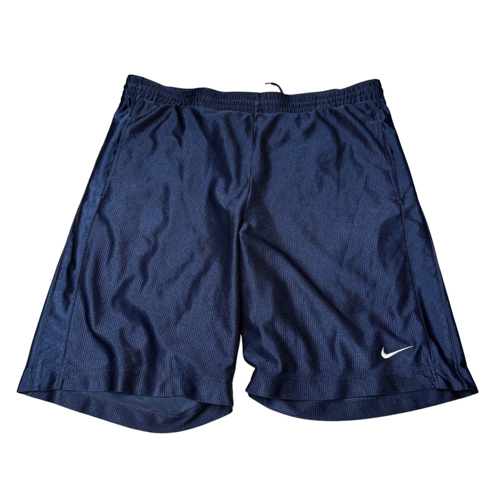 Nike Basketball Mens Navy Blue Mesh Athletic Dazzle Shorts L W40 L10